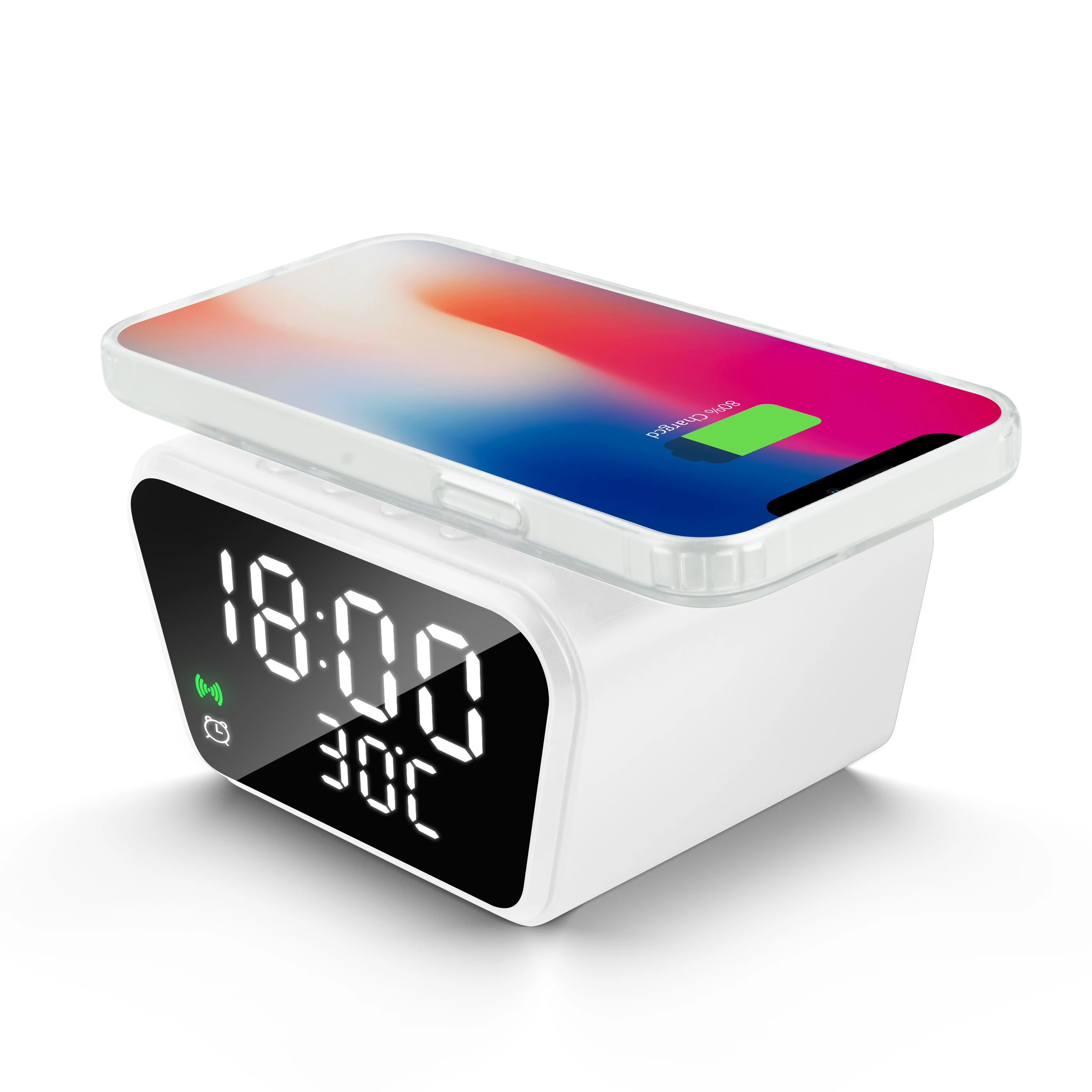Artizer NZ01 Alarm Clock Wireless Charger 2 in 1 for Phone Portable Charger with Alarm Time Temperature Qi Wireless Charger Stand - ANKUX Tech Co., Ltd