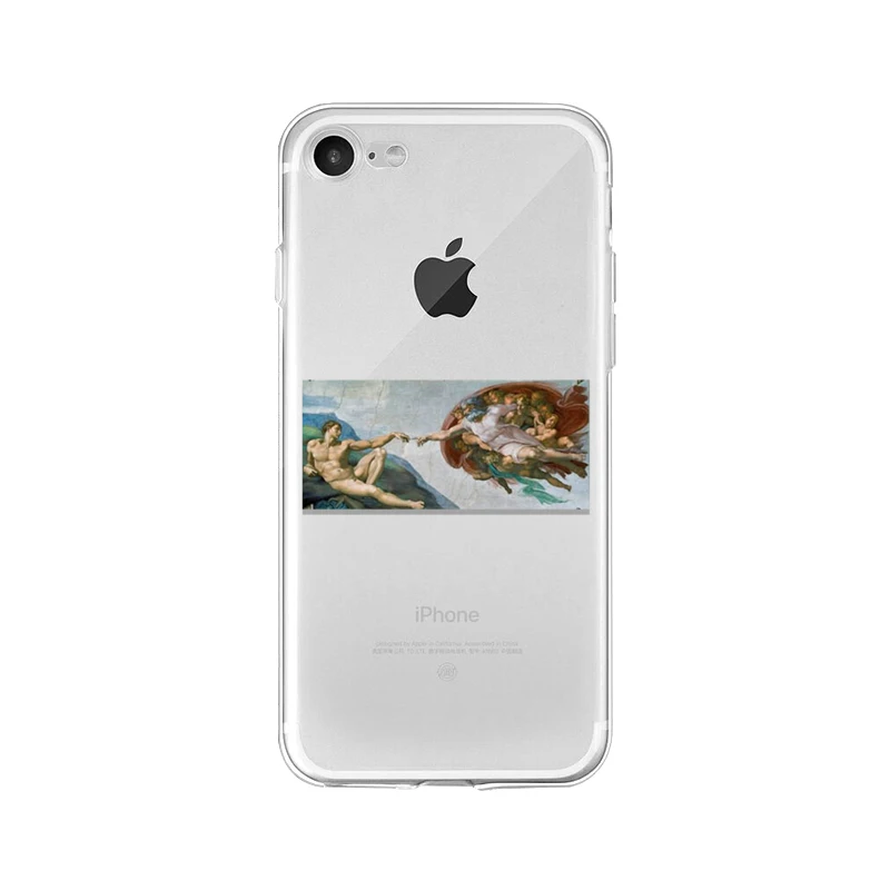 Чехол для телефона Van gogh michelangelo artsy с эстетической художественной росписью из мягкого силикона для iPhone 5S, SE 6 6s 7 8 Plus X XR XS MAX