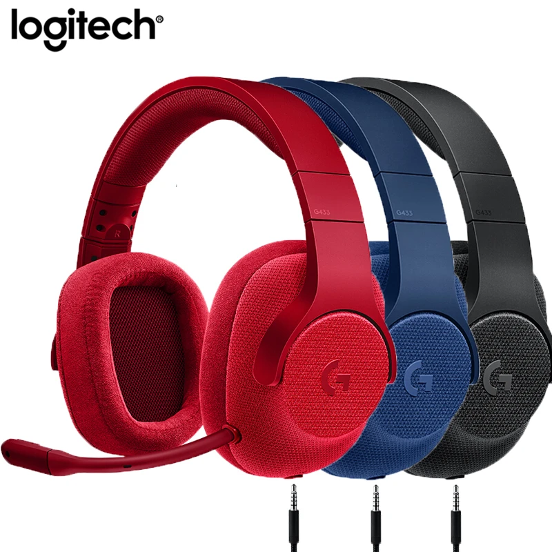 Logitech G433 Gaming Headphones 7.1 Surround Sound Professional Gamer