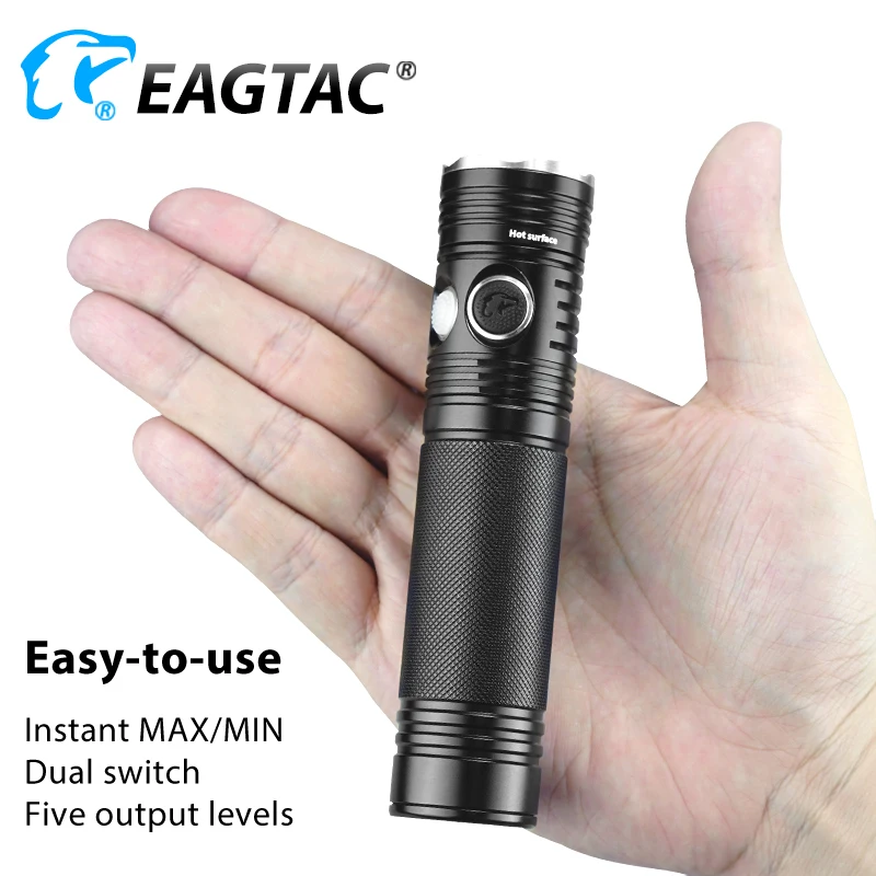 EAGTAC TX3G Pro 26650 аккумулятор USB Перезаряжаемый светодиодный фонарик ультра-яркий фонарь для охоты кемпинга мощный боковой переключатель