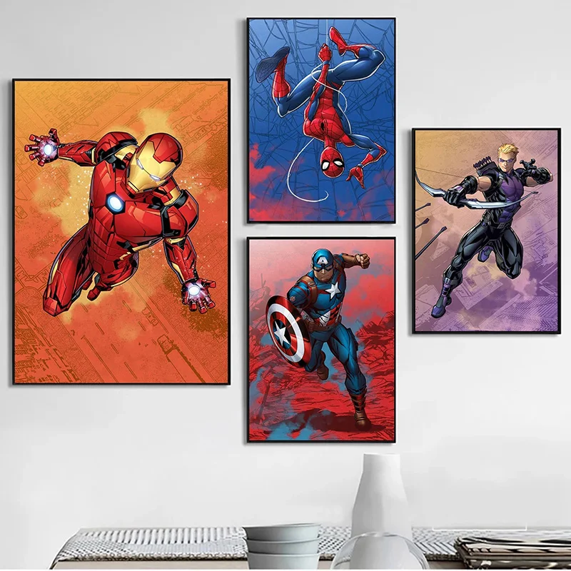 Disney Anime Handmade DIY Diamond Painting Spiderman Hulk Wall Art