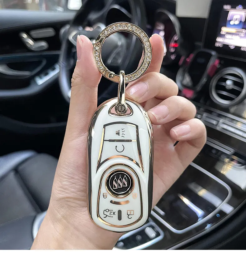 Nuova copertura della cassa chiave dell'automobile di TPU per Buick Envision Vervno GS 20T 28T Encore nuovo LACROSSE Opel Astra k accessori Auto Auto portachiavi - Hb72de96dfcc147a09172016932ffee6b3