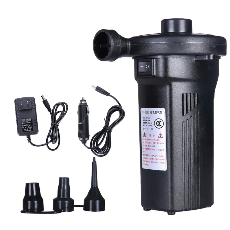 

Portable 1200mAh Rechargeable Electric Air Pump Quickly Inflate Deflate For Air Mattress Pool Boat Toy