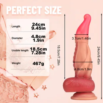 Soft Silicone animal Dildo Suction Cup Cock Lesbian Masturbators Cheap Monster Art Penis Anal Plug Adult Sex Toy for Men Women 6