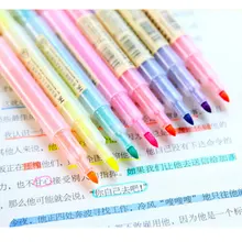 Профессиональные Цветные Маркеры Ручка с двойной головкой хайлайтер фломастеры художественный маркер цвет ing каллиграфия школьные принадлежности