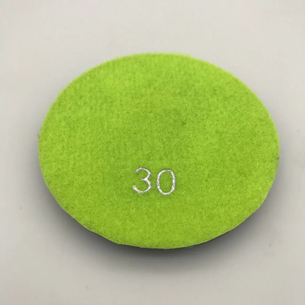 Diamond Floor Polishing Pad 4 inch(100 mm) for Granite Marble Stone Concrete Wet Grit 30 Thickness 10 mm 6 Pcs/Lot