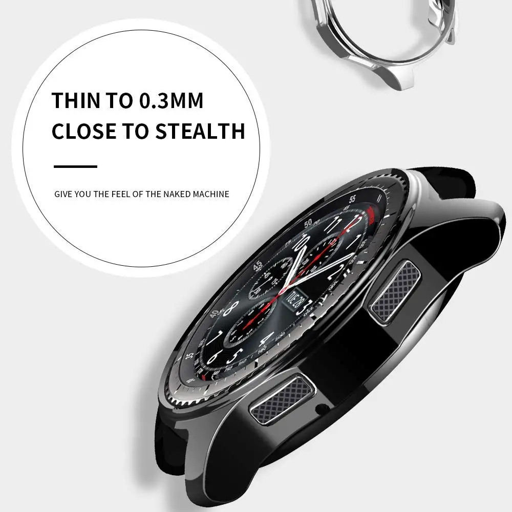 Schutzhülle für Samsung Galaxy Watch 46 mm 42 mm Band Gear S3 Frontier Smart Watch Ersatz-TPU-Rundum-Abdeckungsschale 22 mm_voghion.com