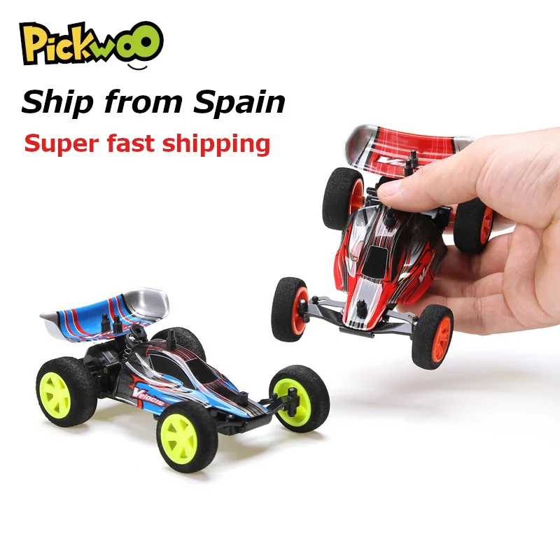 Pickwoo-coche teledirigido con Control remoto, Mini vehículo trepador con escala 1:32, 2,4G, 2WD, 4 canales, modelo de carreras, juguetes para niños, envío desde España