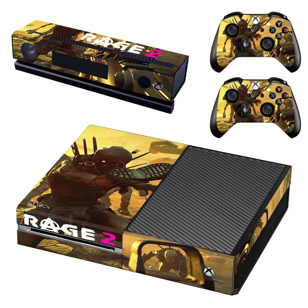 GSTM1953 Стикеры s Rage 2 для xbox one виниловые наклейки для кожи Стикеры Adesivo для xbox one консоль Kinect два контроллера шкуры - Цвет: GSTM1953