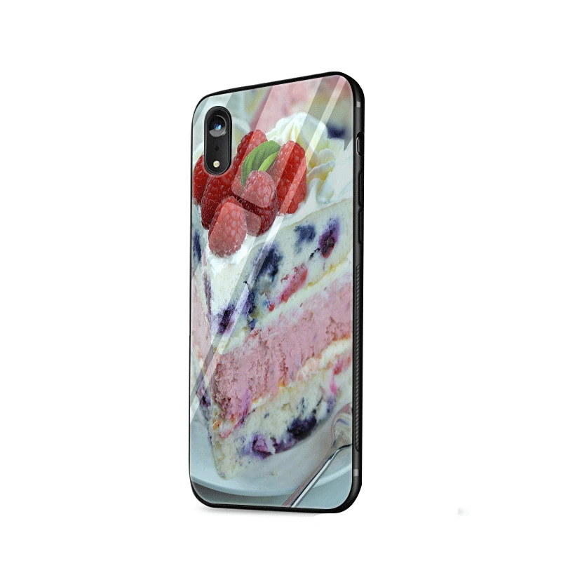 Стеклянный чехол для телефона из ТПУ стекла для Apple iPhone 5 5S SE 6 6S 7 8 Plus XR X XS Max cake - Цвет: G9