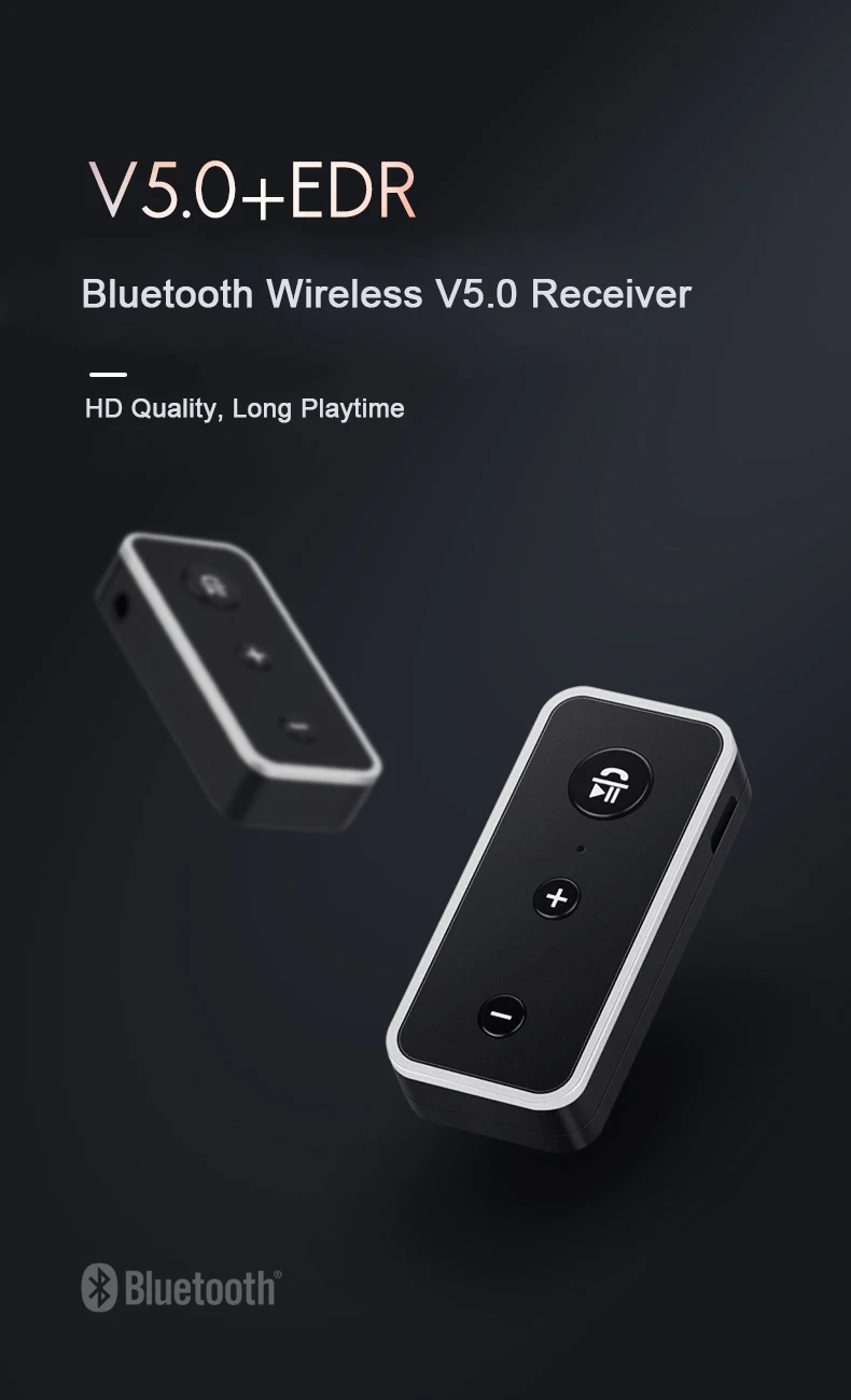 Bluetooth 5,0 аудио приемник реальные стерео Динамик аудиоприемник Bluetooth адаптер для автомобильного комплекта Беспроводной Aux 3,5 мм Джек