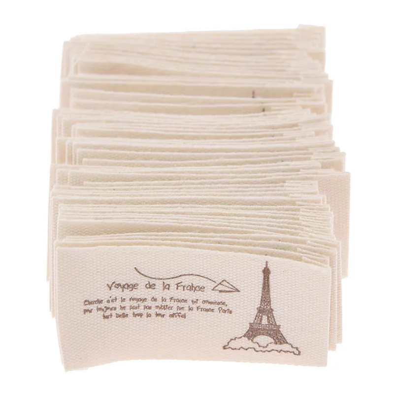 

50pcs/lot Cute Washable Cloth Woven Labels for Children Clothes DIY Tags Sewing Craft Materials Collection