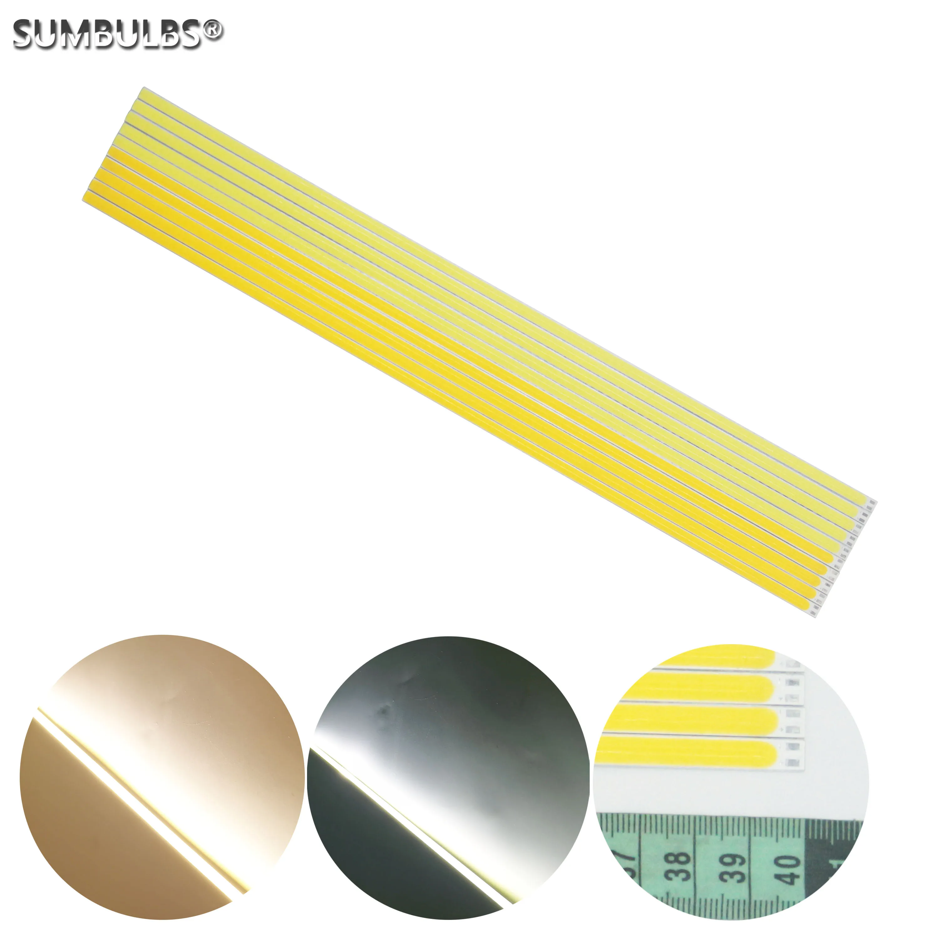 SUMBULBS 10 шт. 400*6 мм 12 В постоянного тока Входная светодиодная полоса 40 см
