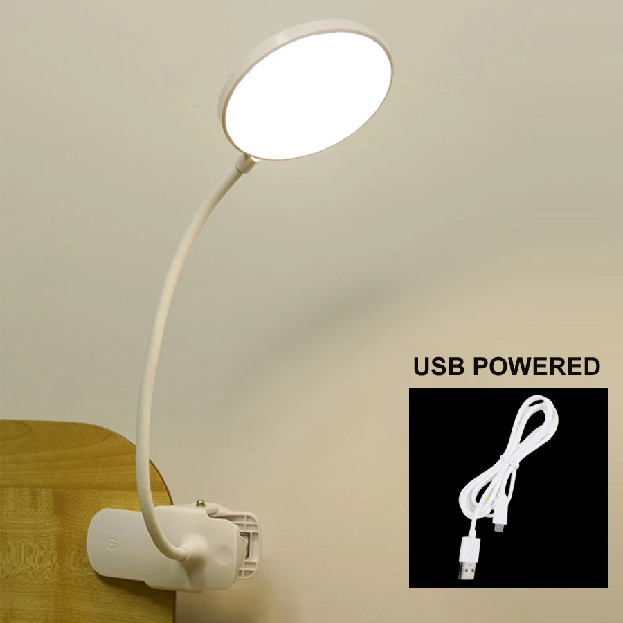 5v USB лампа с зажимом сенсорный светодиодный настольный светильник для чтения ing