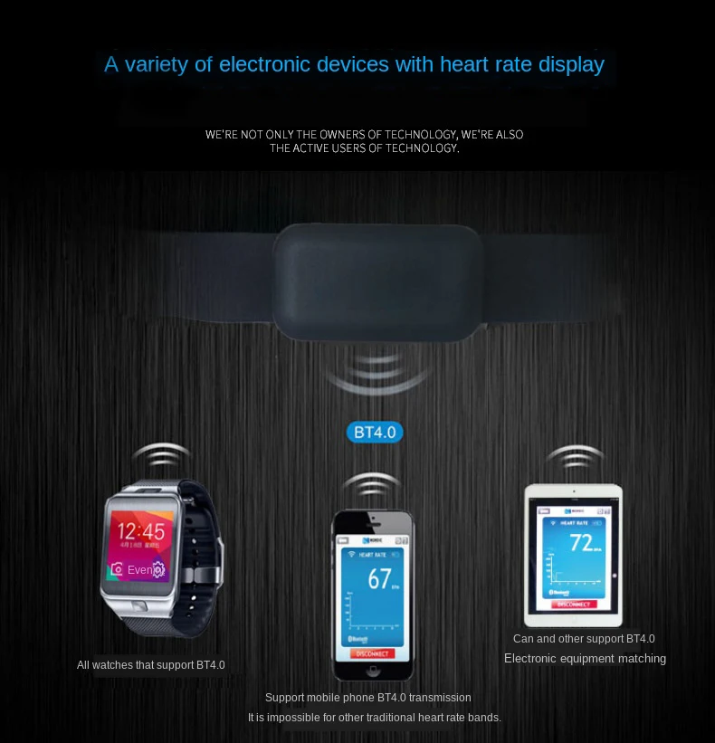 Bluetooth 4,0 ANT+ ремешок для монитора сердечного ритма, нагрудный ремень, Bluetooth, стол для измерения сердечного ритма, для спорта на открытом воздухе, двойной режим, монитор сердечного ритма