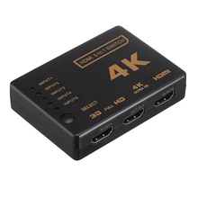 5-Port UHD 3D 4K 1080P HDMI Splitter Switch Selector Switch HUB