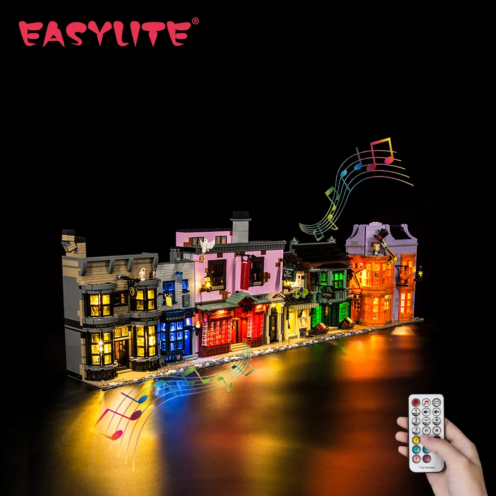 Kit Luce Led Easylite Per 75978 Diagon Alley Giocattoli Fai Da Te Set Solo Kit Di Illuminazione