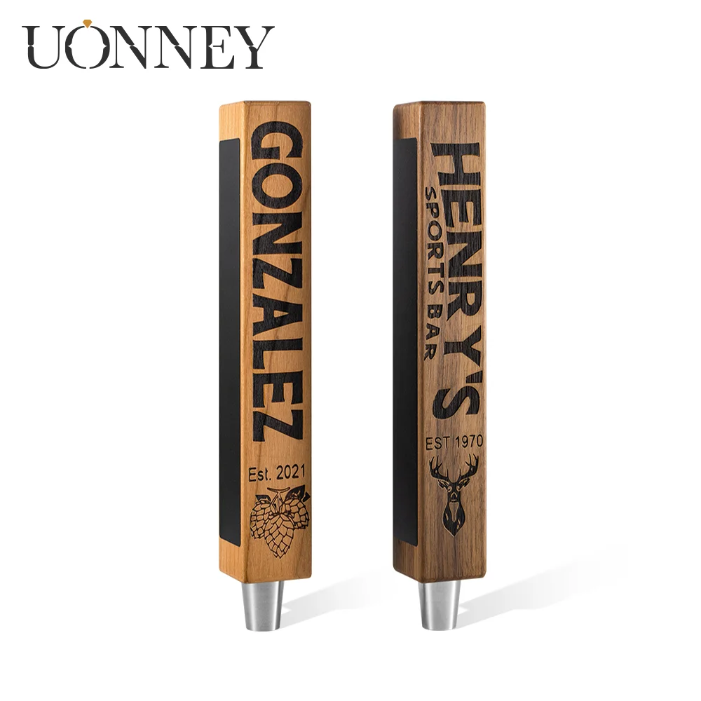 UONNEY Wholesale Personalized Specific Graphic Name Beer & Keg Tap Handle Two Chalkboard Decals for Home Brewery Restaurant