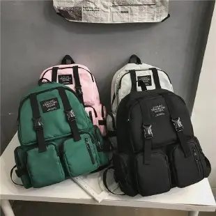 

Trend Korean-style INS Wind Junior High School Backpack Women's Harajuku High School College Student Large-capacity Backpack