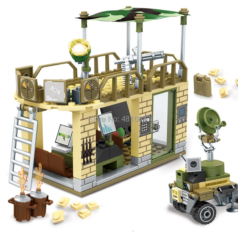 

legoingly City Military Pubg War Field Front Commander Army Special Forces weapon guns Building Blocks Bricks Kids Toys