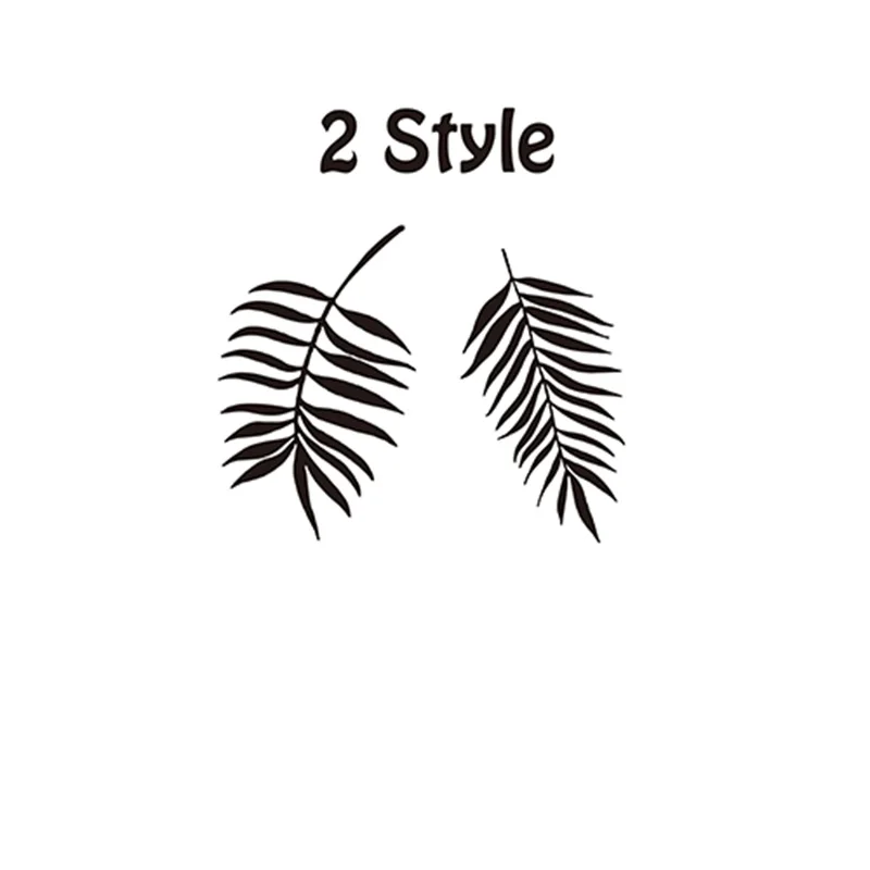 Tropical Palm Leaf  Monstera Leaf Wall Decal Living Room Bedroom Palm Leaf Beach Nature Tree Wall Sticker Wedding Decor