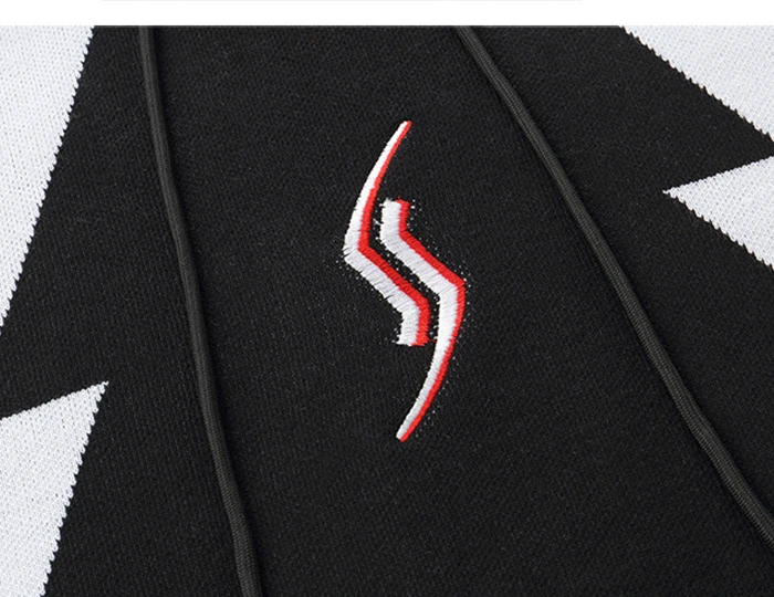 AELFRIC Hip Hop Knitted Mens Sweater Autumn Winter Harajuku Streetwear Fashion Ripped Casual Cotton Outwear Oversized Pullovers