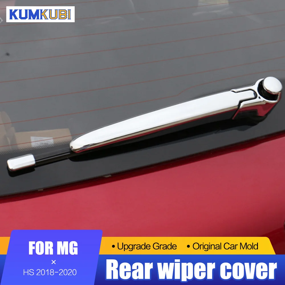 

KUMIKUBI Exterior Decoration For MG HS 2018 2019 2020 ABS Chrome Rear Windscreen Wiper Cover Trims Sticker Car Accessories 3PCS