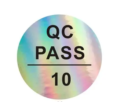 2000 шт QC прошел стикер QC пройти 1-10 этикетка круглая голограмма наклейка поставки фабрики диаметр 1 см