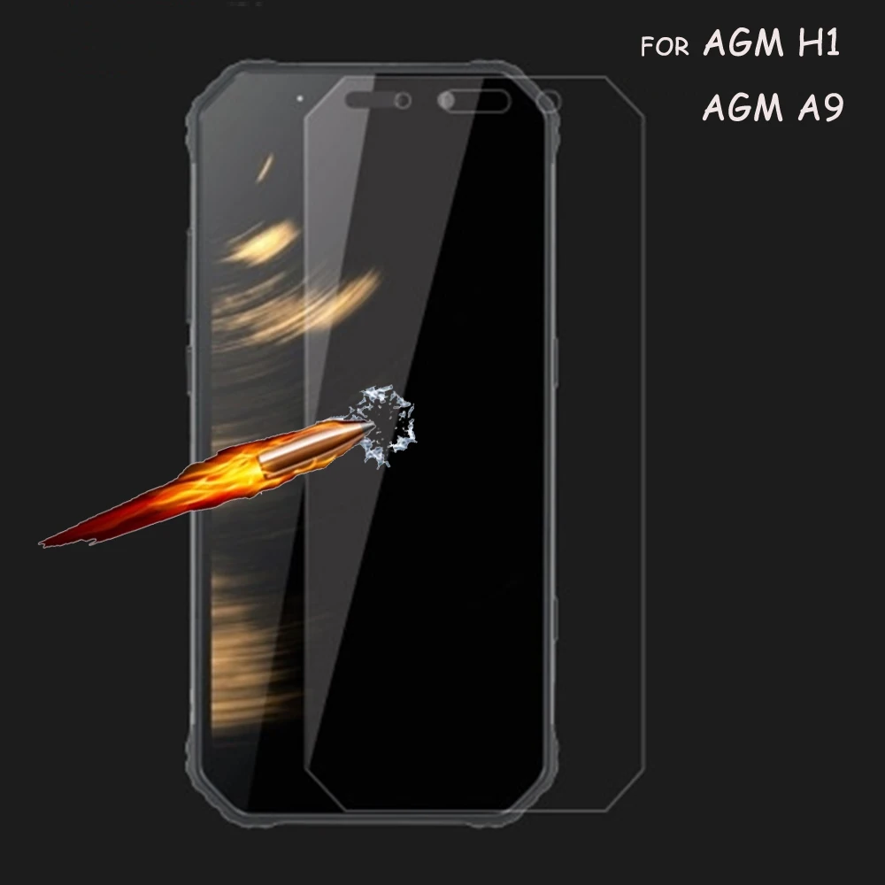 2 шт закаленное стекло для AGM H1 Защитная пленка для телефона для AGM A9 протектор экрана 2.5D 9H премиум стекло
