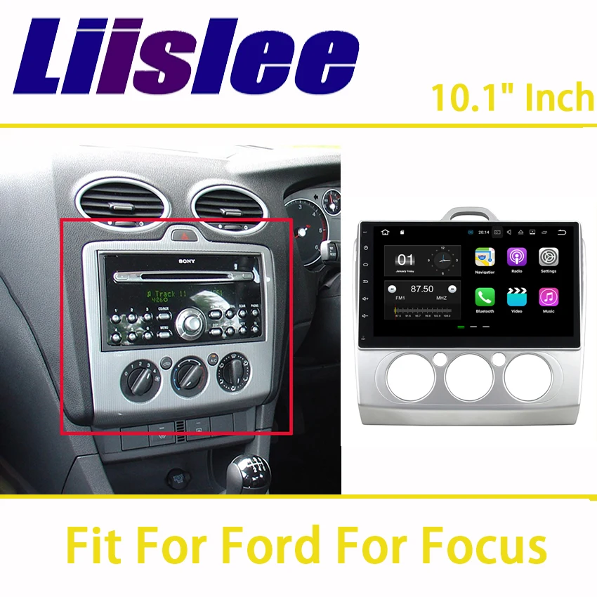Liislee 2din для Ford Focus 2 2005 ~ 2011 Автомобильный навигатор GPS Android Аудио Видео сенсорный