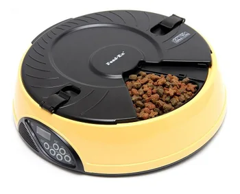 

FEED-EX automatic feeder for dogs and cats 6 feedings LCD Feed-Ex, yellow