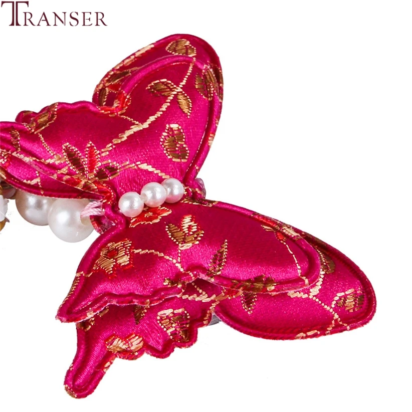 Transer 1 шт. бабочка с жемчужными кисточками зажимы для волос для домашних собак новогодние вечерние товары для ухода за кошками и собаками аксессуары для волос 9107