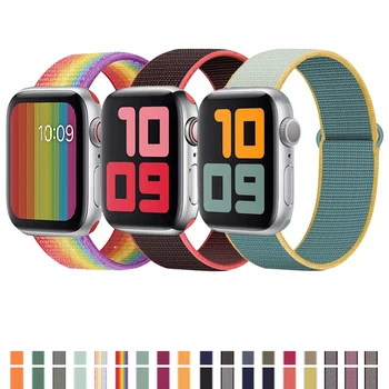 

38mm 42mm Watch strap for Apple Watch nylon loopback wrist bracelet For i-WATCH4/3/2 Movement Series 4 40mm 44mm