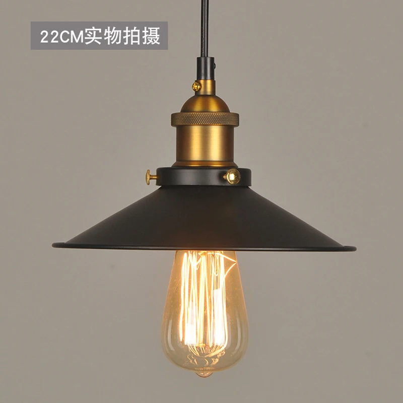 

Black vintage light of the Nordic industrial pendant retro light parallels iron loft edison metal cage lamp dining room Campagna