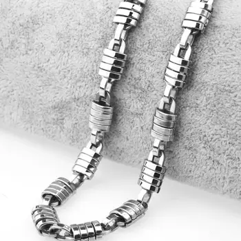 

Charming Unisexs Jewelry 9mm Stainless Steel Silver Color Oval Link Chain Mens Womens Necklace Or Bracelet 7-40" Hotsale Gift