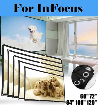 

Portable HD 4:3 Foldable Fiber Canvas Projection Screen for InFocus IN1188HD IN119HDG IN119HDxa IN134 IN134ST IN136