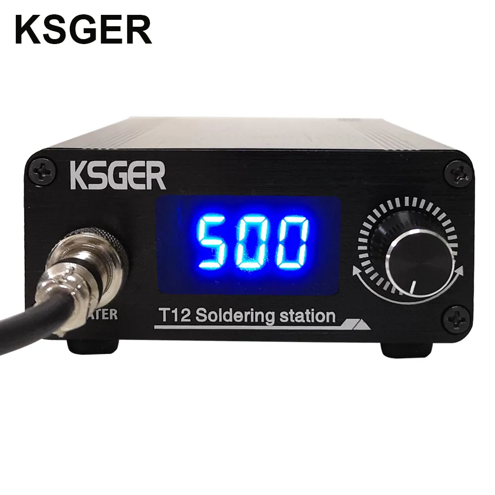 Цифровая паяльная станция KSGER T12 STM32 железные наконечники автоматическое