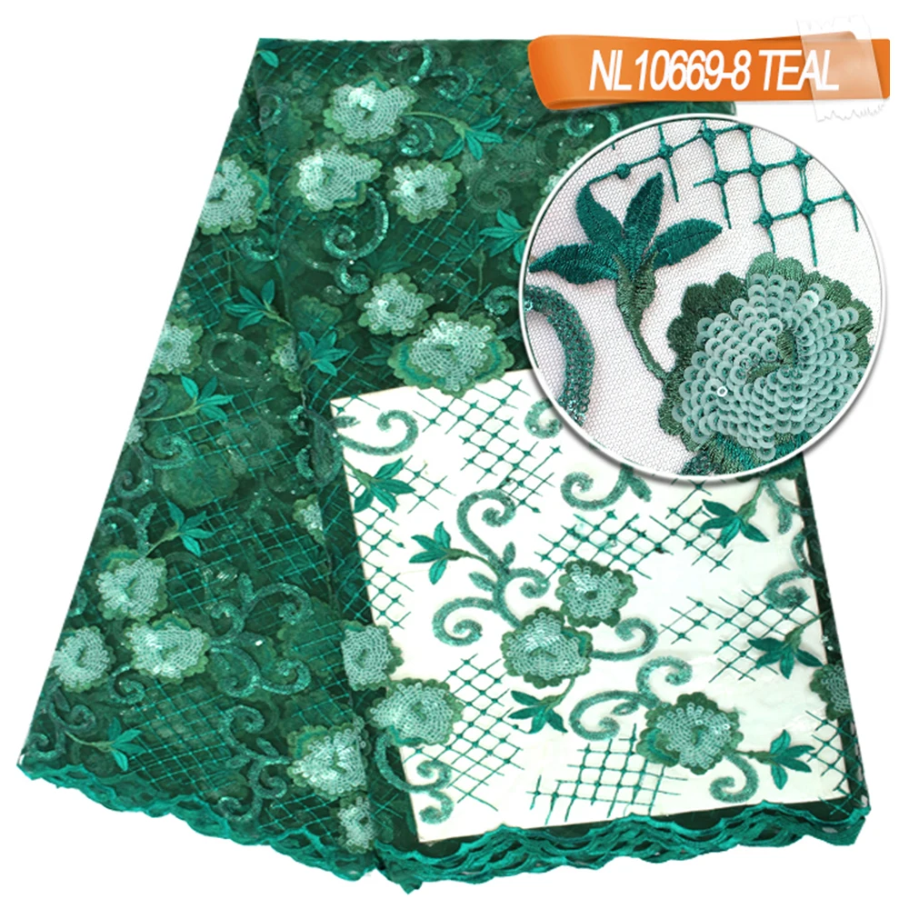 

African Lace Fabric high quality Embroidered Nigerian Wedding Lace Fabric High Quality French Tulle Lace Fabric