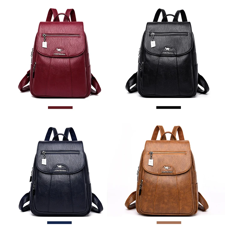 Женские рюкзаки, высокое качество, кожа, Женский винтажный рюкзак для девочек, школьная сумка, дорожная сумка, женская сумка