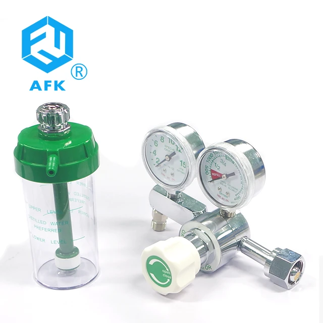 Medical Oxygen Regulator CGA540 with Flowmeter Gauge High Pressure For for  Oxygen Cylinder 4000psi - AliExpress