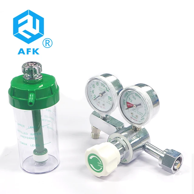 Medical Oxygen Regulator CGA540 with Flowmeter Gauge High Pressure For for Oxygen Cylinder 4000psi