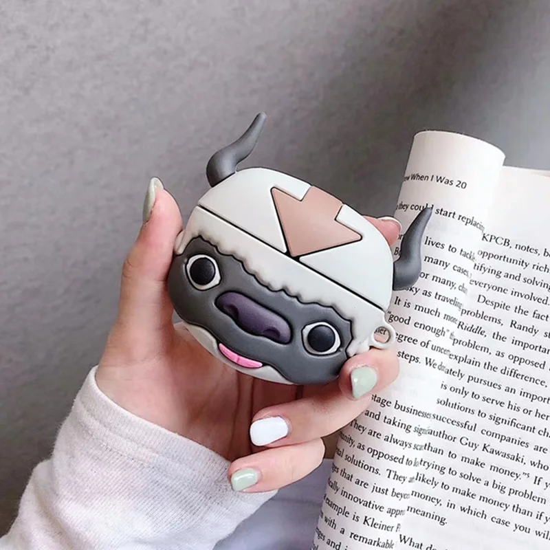 С рисунками аниме Аватар Appa силиконовый защитить Antishock Крышка для Airpods1 2 Pro