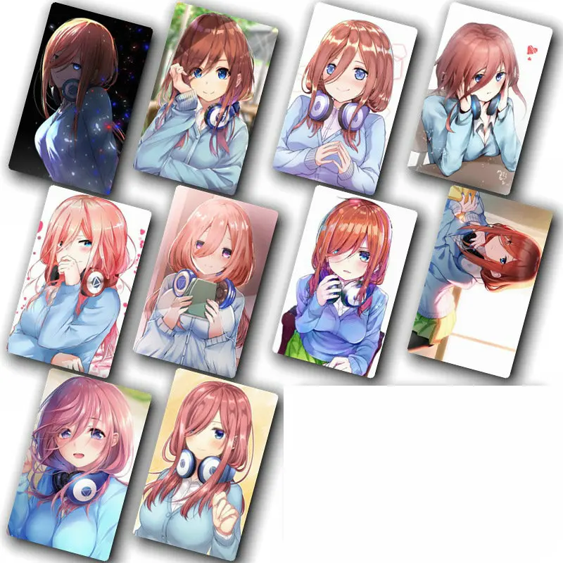 5 Toubun no Hanayome карта аниме стикер пакет DIY водонепроницаемая карта классические детские наклейки игрушки для детей 100 шт