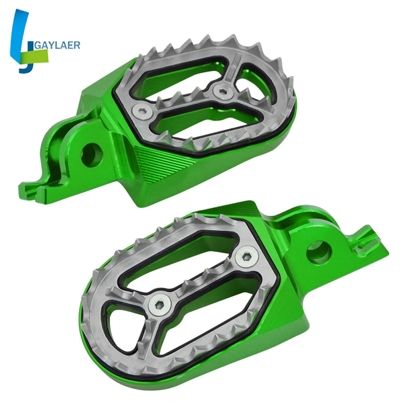 CNC Dirt bike Rearset Peg педали для ног Подножка для Kawasaki KX450F 2007- KLX450 KX250 HONDA CFR250X/R CRF150R