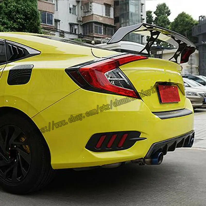 Подходит для Honda civic GT- углеродное волокно стиль задний Багажник крыло спойлер 1 шт