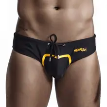 Классический купальник Бикини Боксеры мужские плавки-трусы пляжное сексуальное бикини шорты сплошной цвет