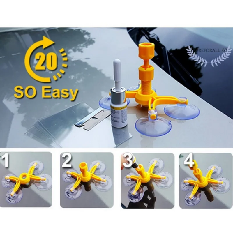 

HOT Glass Corrector Set Windscreen Windshield Repair Kit Tool Crack Repairing for Car Vehicle NDS66