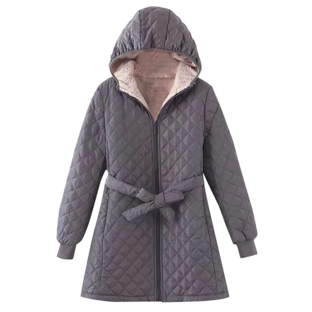Women's Regular Female Coat Outwear Cotton Suit Plus Zipper Zipper Solid Color Autumn Winter Warm Jacket Coat Outwear#108