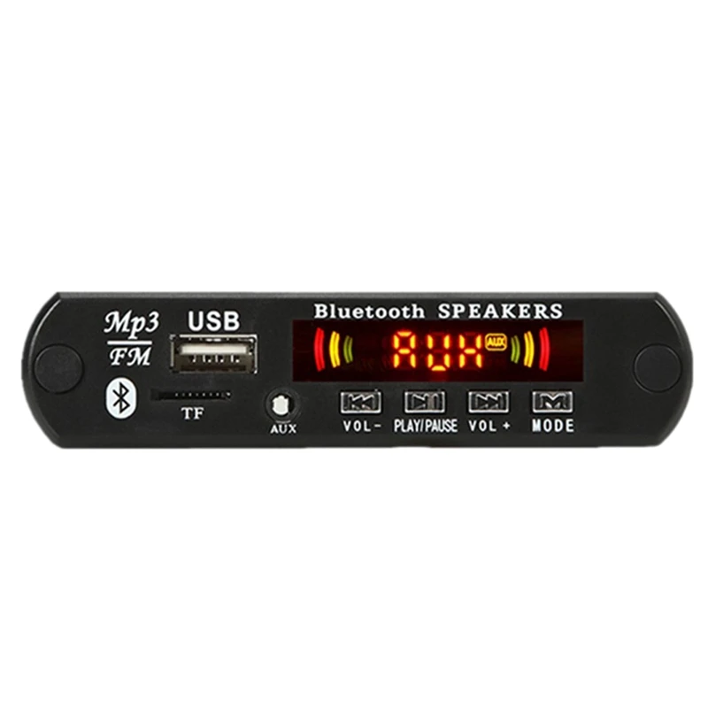 Car Wireless Bluetooth 5V MP3 WMA Decoder Board o Module TF Color Sn for Digital LED Players AUX Remote Display | Электроника