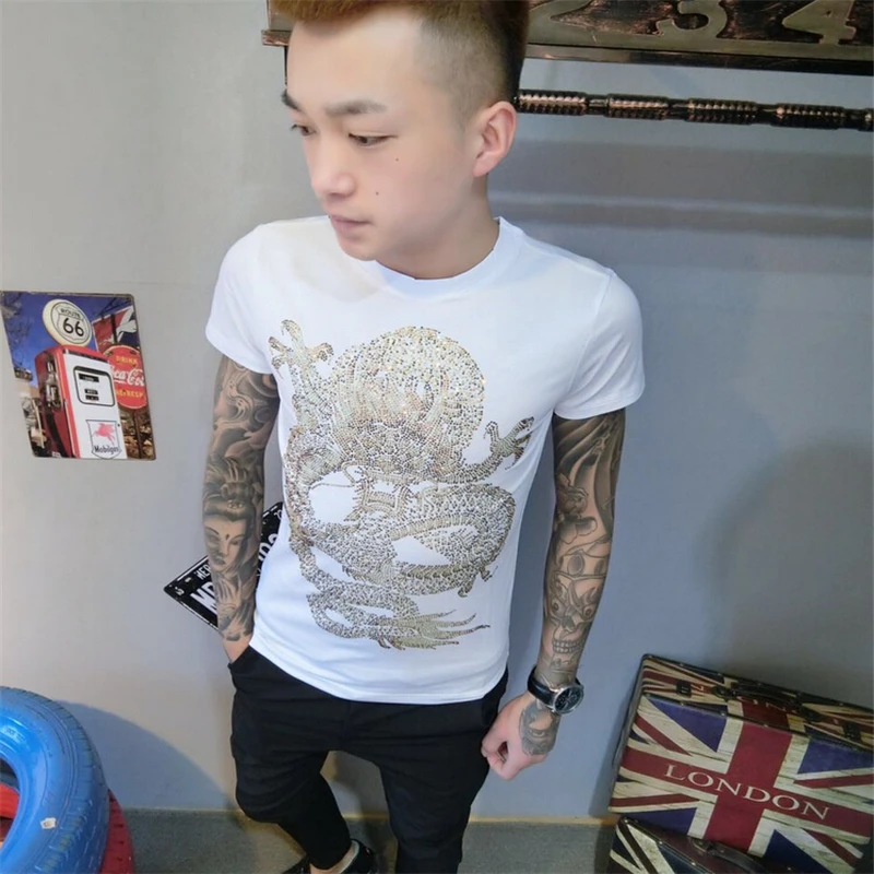 European design fashion men's short sleeved T-shirt summer tshirt hot sale